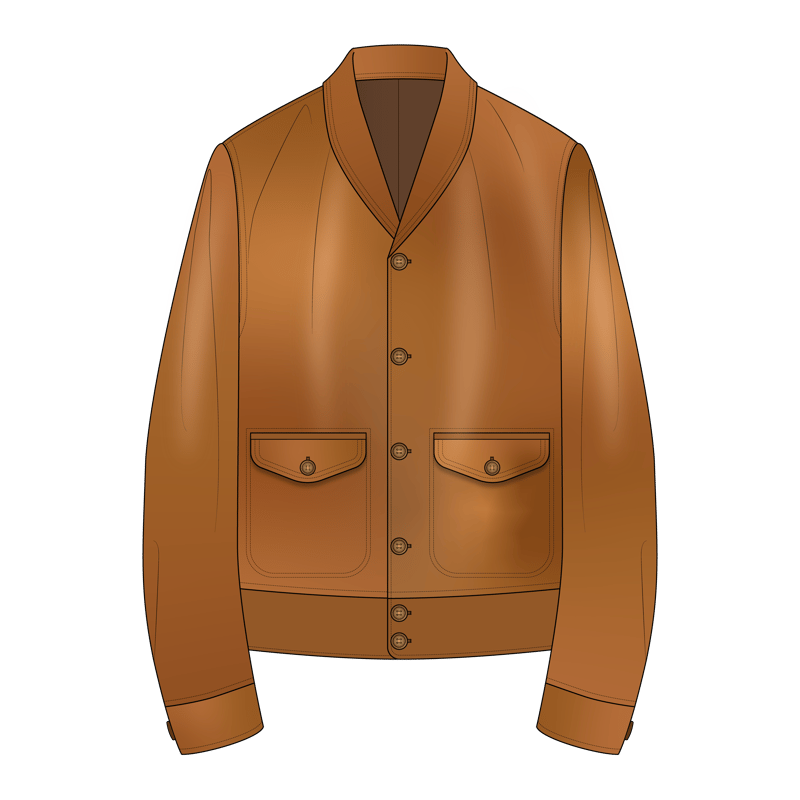 コサックジャケット(cossack jacket)のイラスト