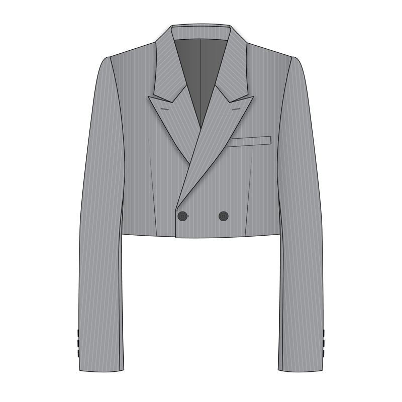 スペンサージャケット(spencer jacket)のイラスト