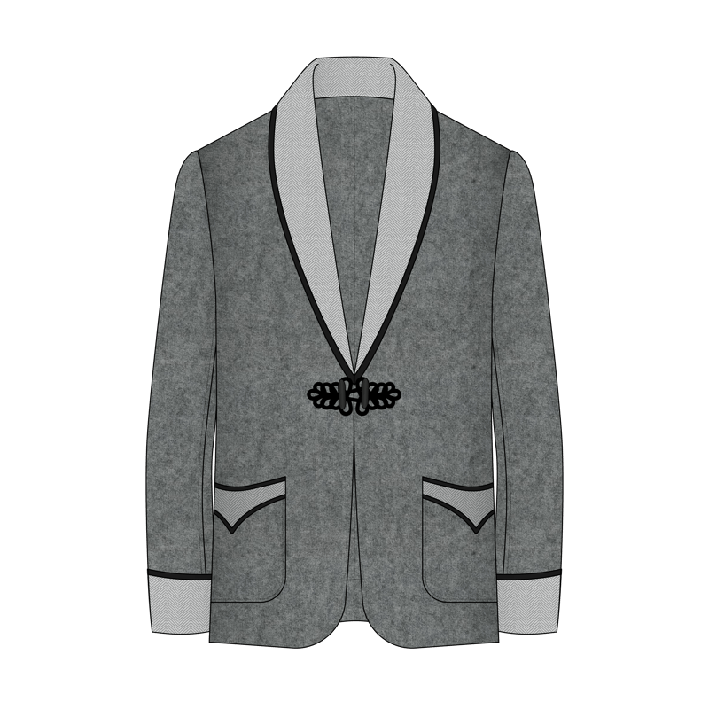 スモーキングジャケット(smoking jacket)のイラスト