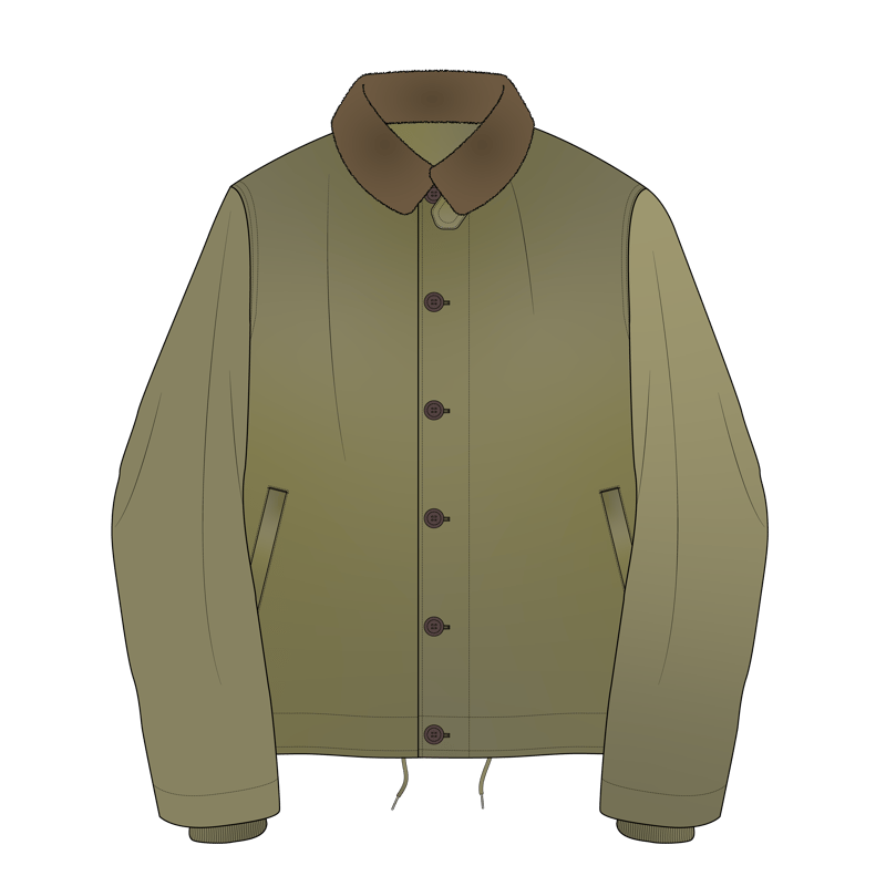 デッキジャケット(deck jacket)のイラスト