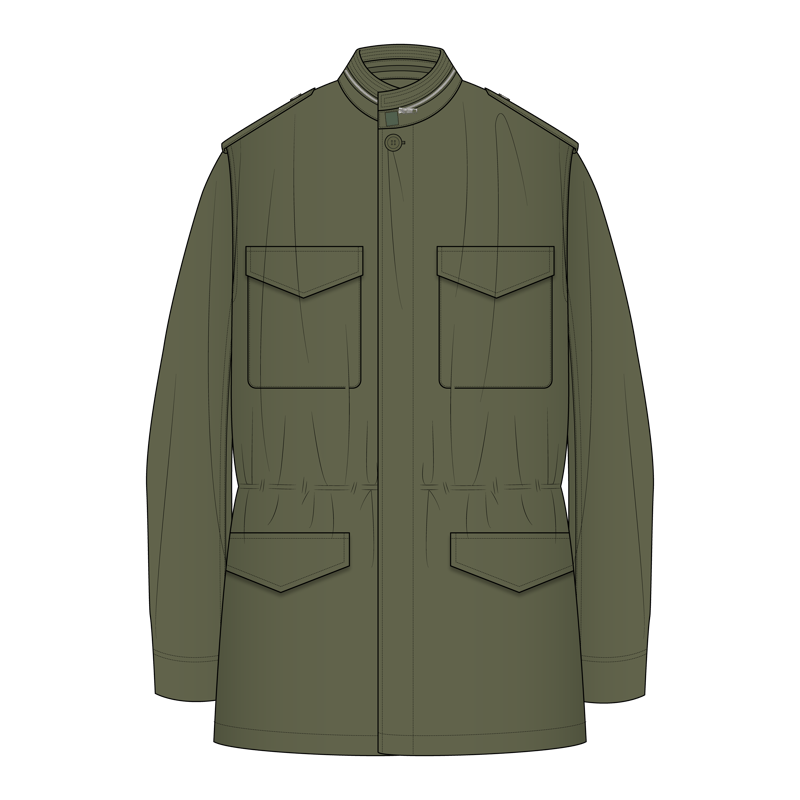 フィールドジャケット(field jacket)のイラスト