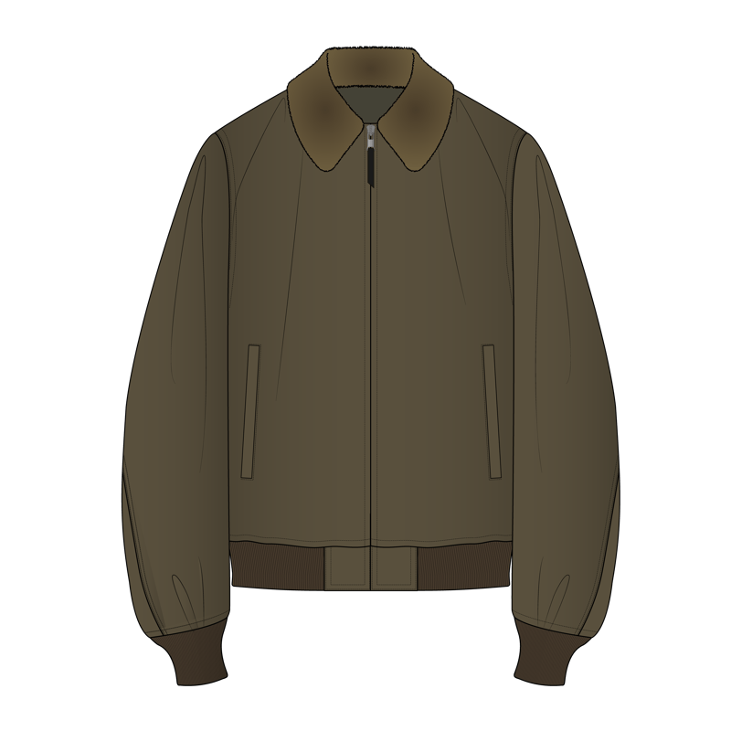 フライトジャケット(flight jacket)のイラスト