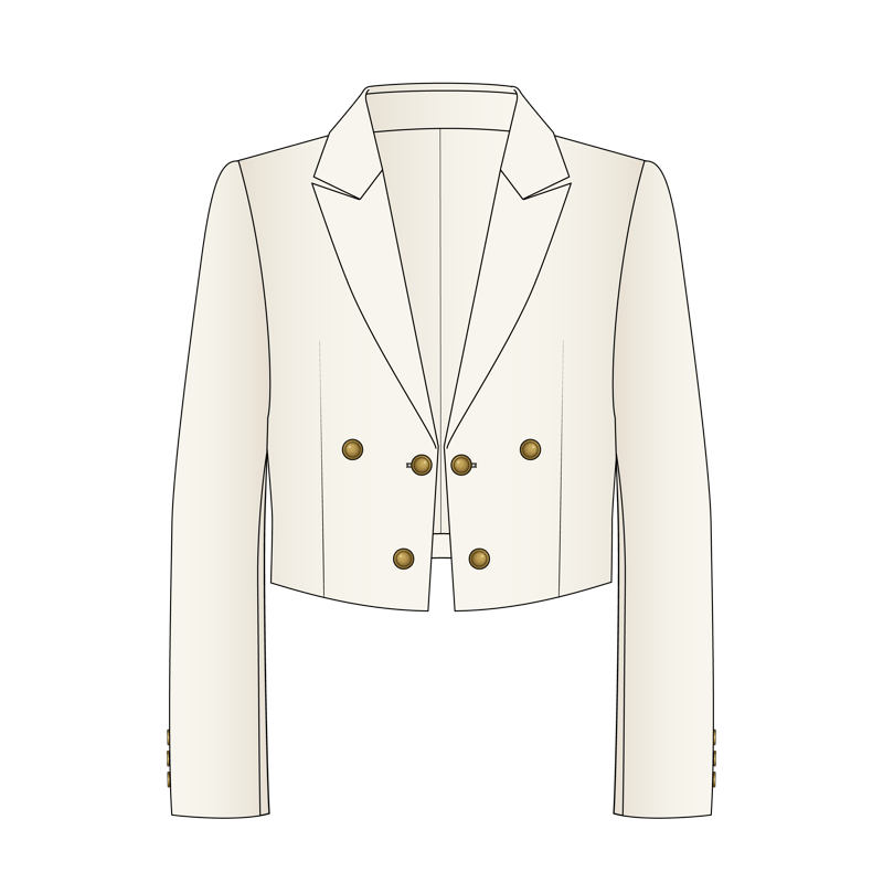 メスジャケット(mess jacket)のイラスト