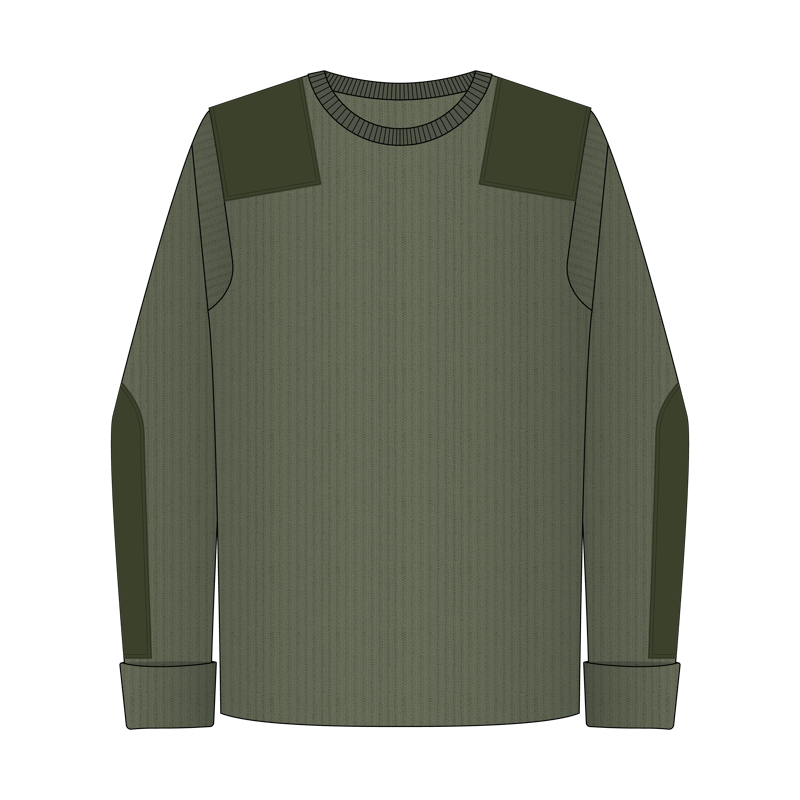 アーミーセーター(army sweater,commando sweater)のイラスト