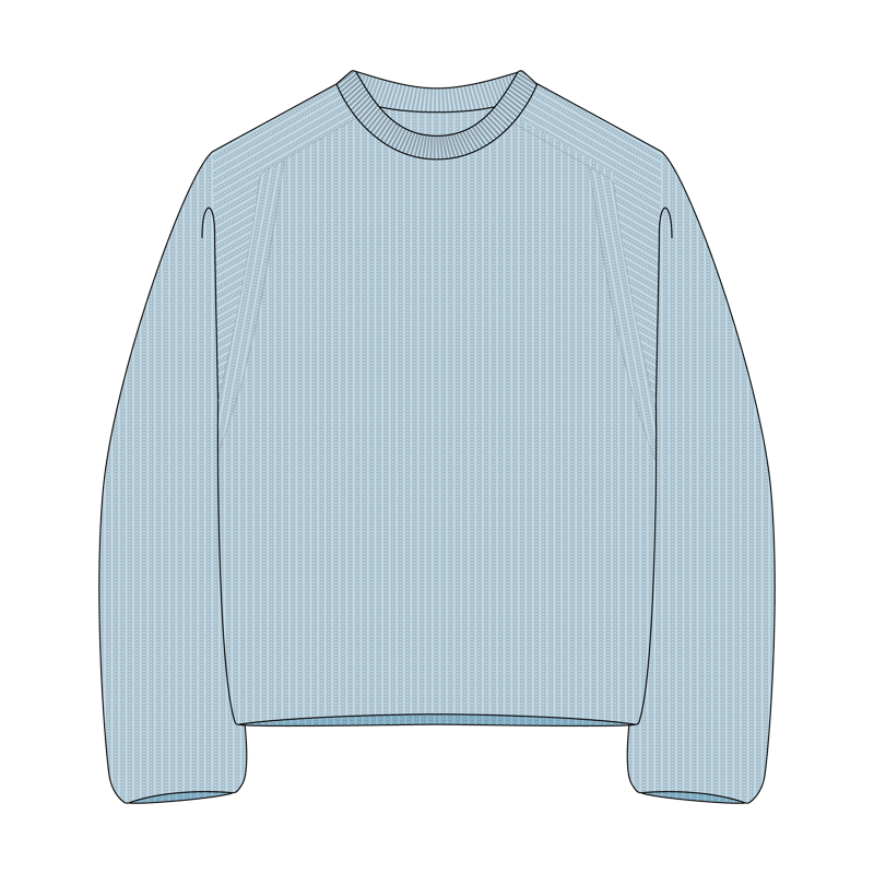 シェーカーセーター(shaker sweater)のイラスト