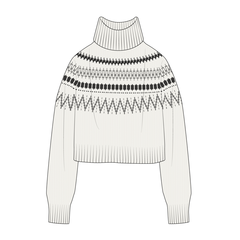 ノルディックセーター(nordic sweater,ski sweater)のイラスト