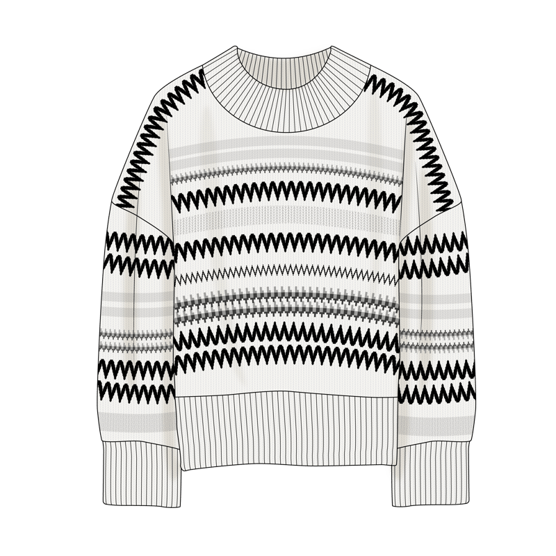 フェアアイルセーター(fair lsle sweater)のイラスト