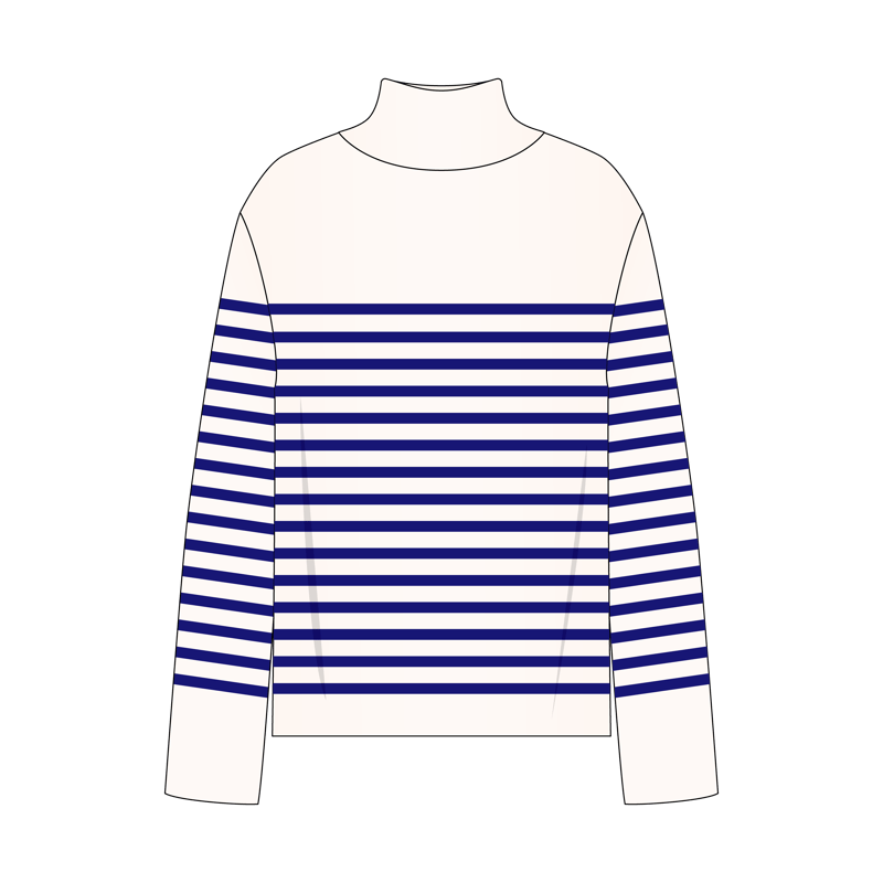 マリンセーター(marine sweater,sailing sweater)のイラスト