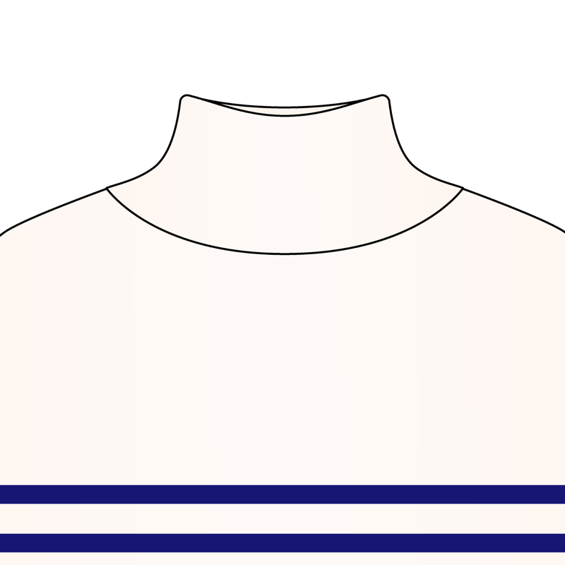 フレンチタートルネック(french turtle neck)のイラスト