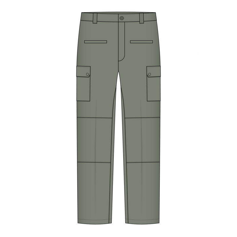 アビエイターパンツ(aviator pants)のイラスト
