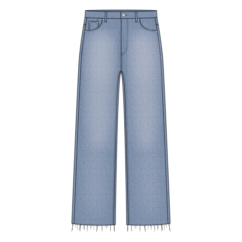 カットオフパンツ(cutoff pants)のイラスト