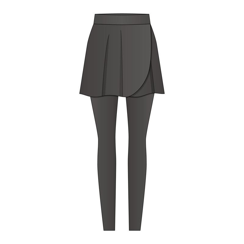 スカッツ(skirt leggings)のイラスト
