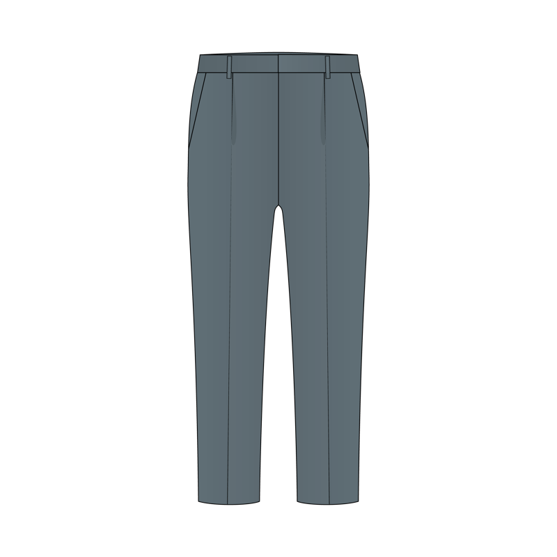 テーパードパンツ(tapered pants,tapered slacks)のイラスト