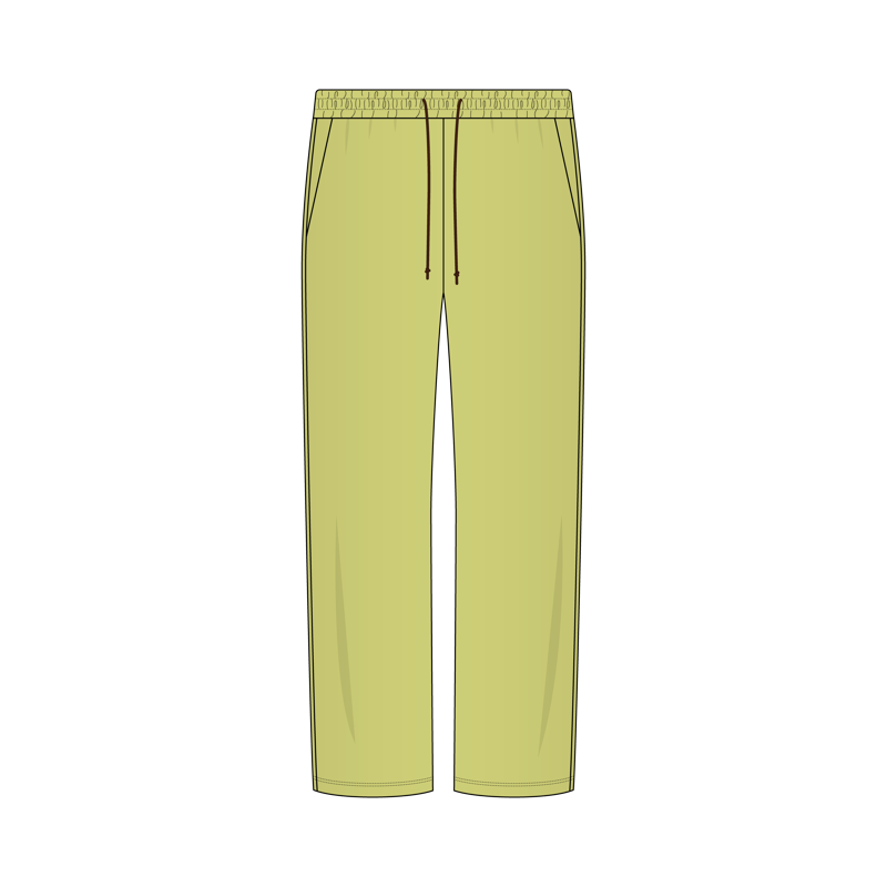 ドロストパンツ(drawstring pants)のイラスト
