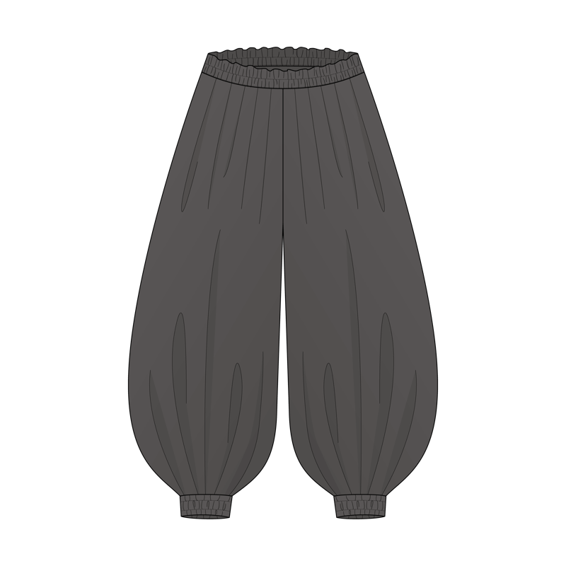 バルーンパンツ(balloon pants)のイラスト