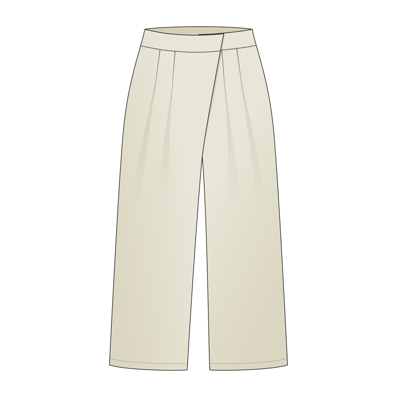 ラップパンツ(wrap pants)のイラスト