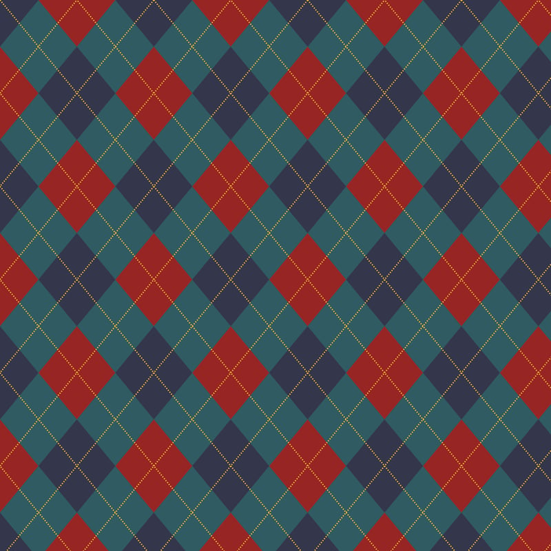 アーガイルチェック(argyle plaid)のイラスト