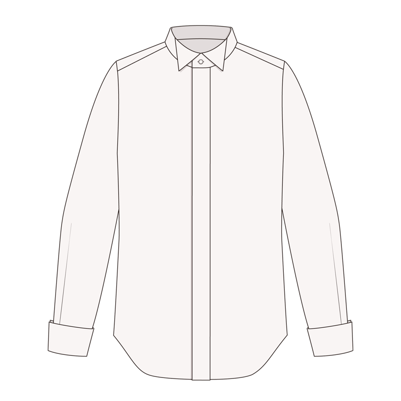 フォーマルシャツ(formal shirt)のイラスト