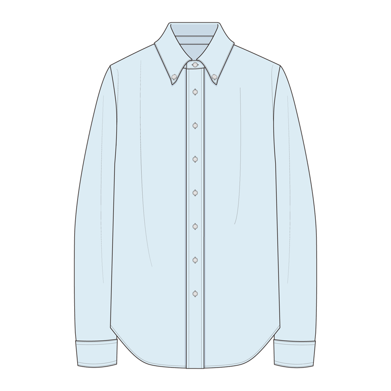 カジュアルシャツ(casual shirt)のイラスト