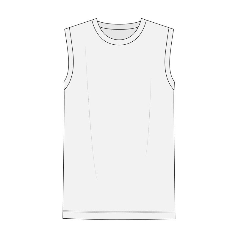 サーフシャツ(surf shirt,mucel t)のイラスト