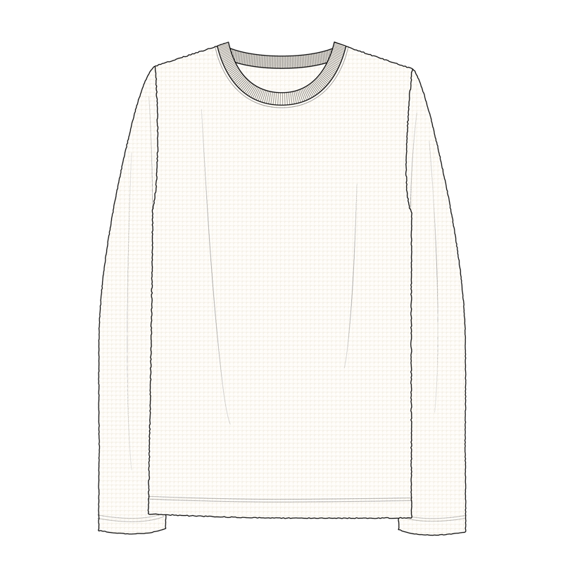 サーマルTシャツ(thermal t shirt)のイラスト