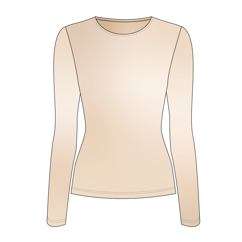 スキンシャツ(skin shirt,second skin shirt)のイラスト