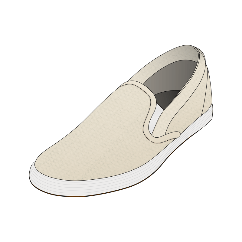 キャンバスシューズ(canvas shoes)のイラスト