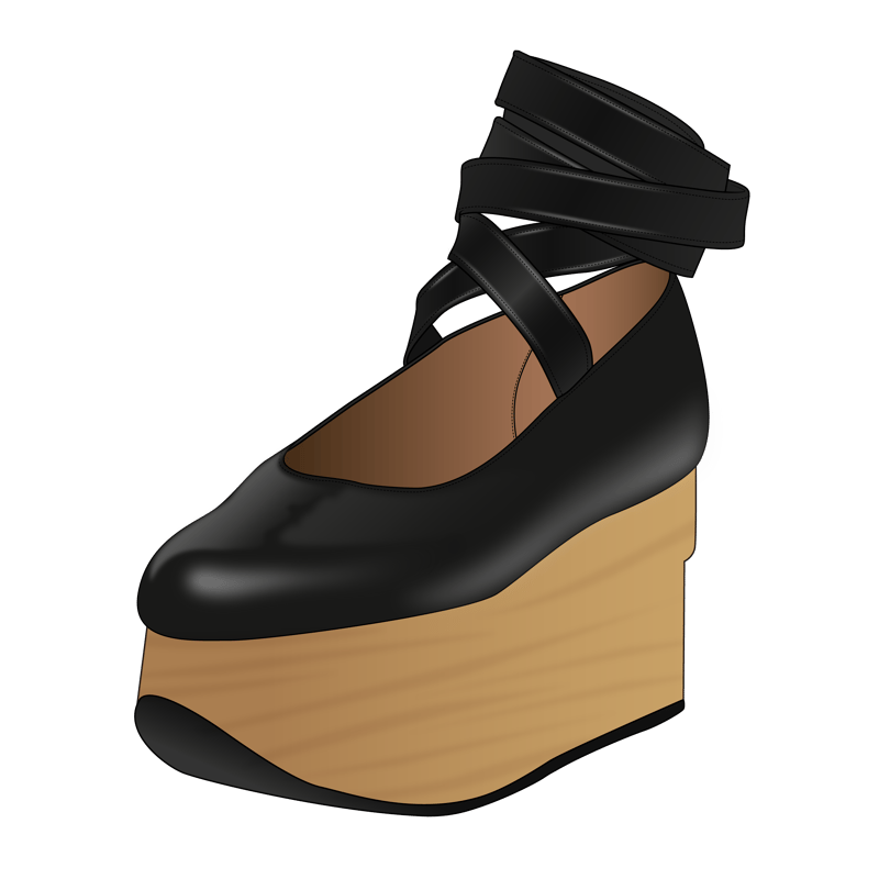 ロッキンホースシューズ(rocking horse shoes)のイラスト