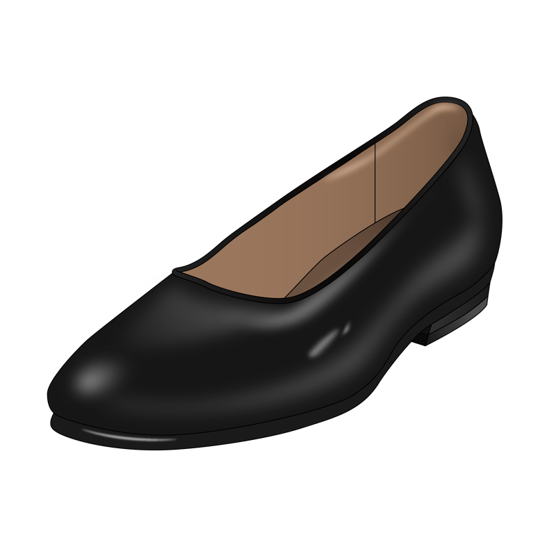 カッターシューズ(cutter shoes,sabrina shoes)のイラスト