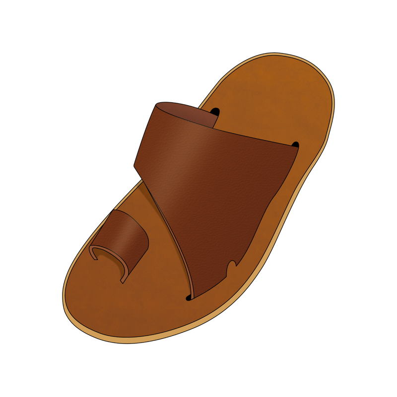 サムループサンダル(thumb loop sandal)のイラスト