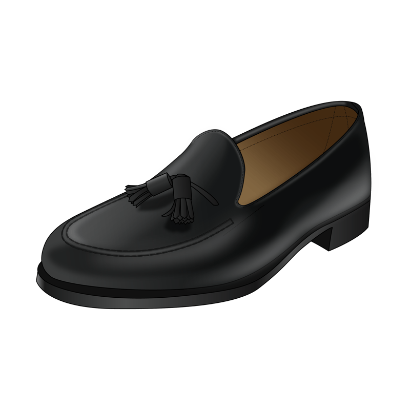 タッセルローファー(tassel loafer)のイラスト