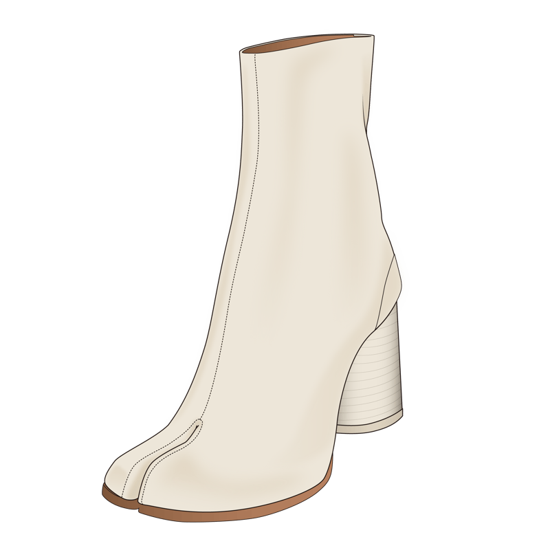 タビブーツ(tabi boots)のイラスト