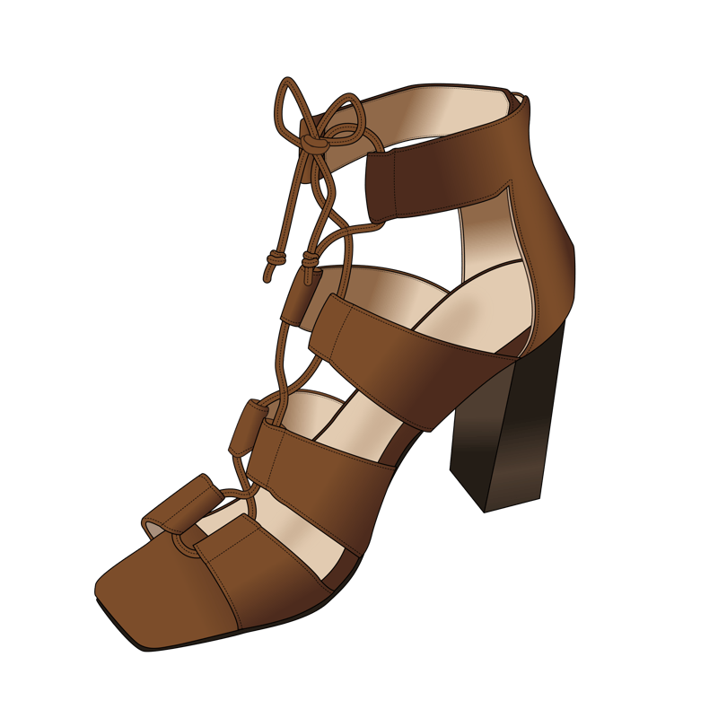 ブーサン(boosan,sandal boots)のイラスト