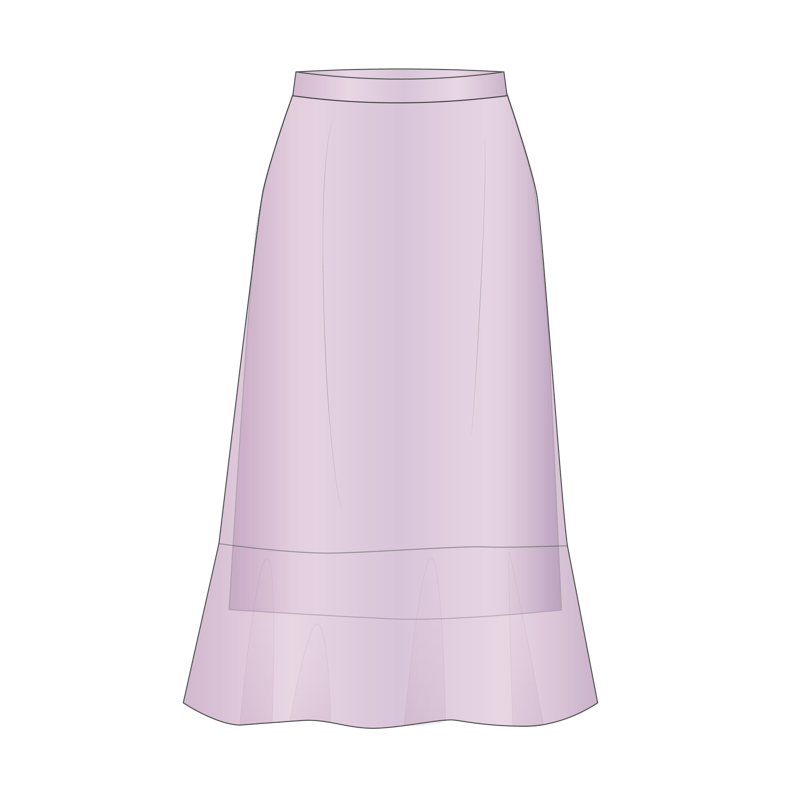 エアリースカート(airy skirt)のイラスト