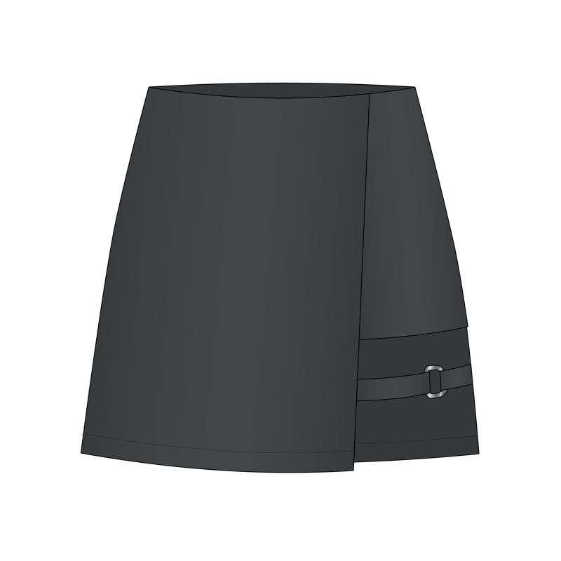 ガータースカート(garter skirt)のイラスト