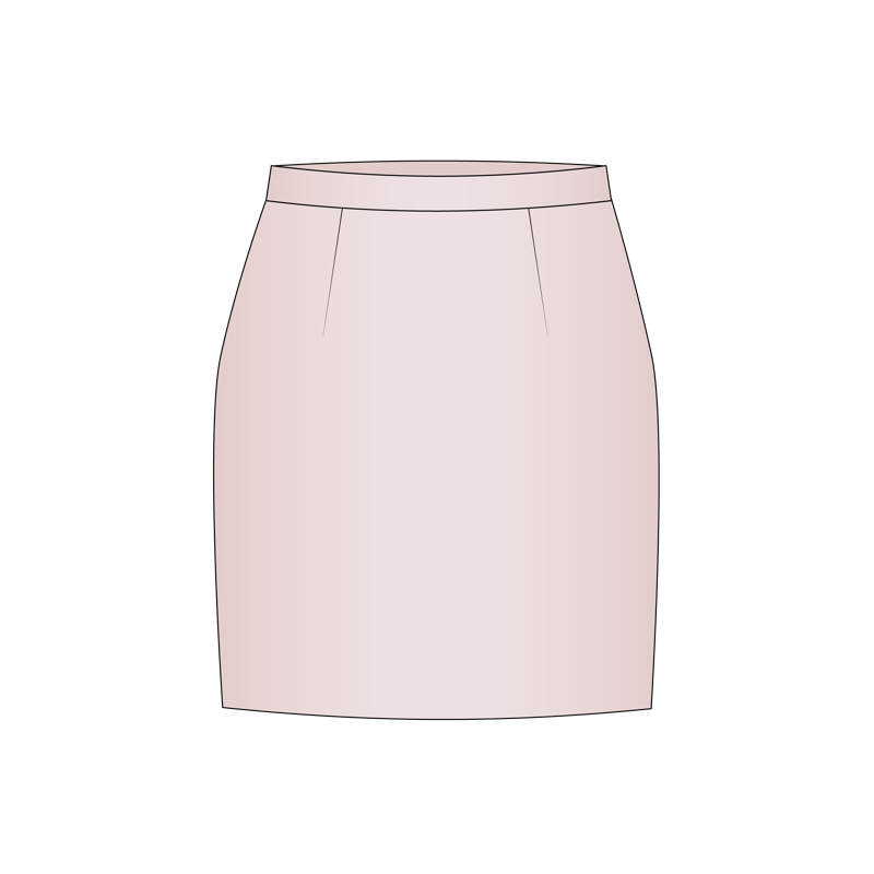 コクーンスカート(cocoon skirt)のイラスト