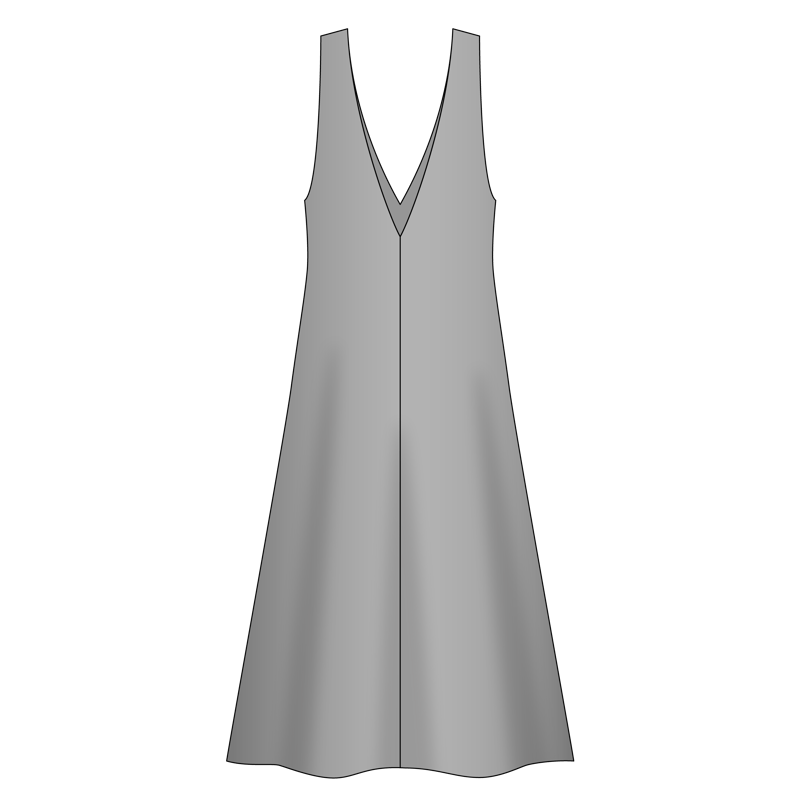 ジャンパースカート(jumper skirt)のイラスト