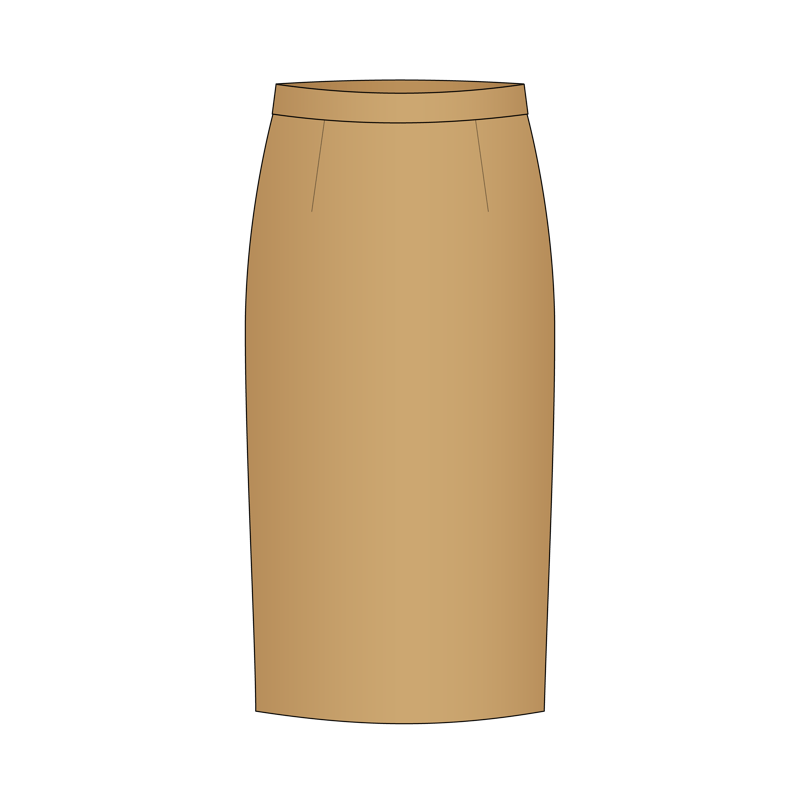 タイトスカート(tight skirt)のイラスト