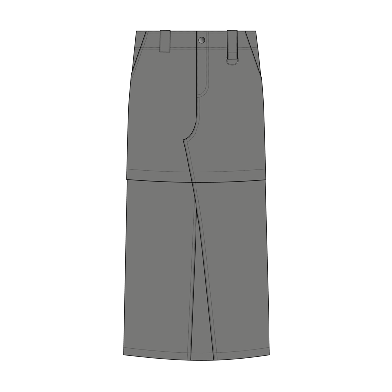 デタッチャブルスカート(detachable skirt)のイラスト