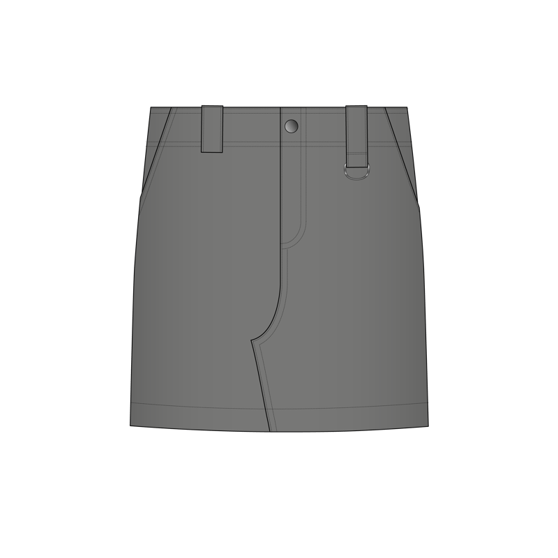 デタッチャブルスカート(detachable skirt)のイラスト