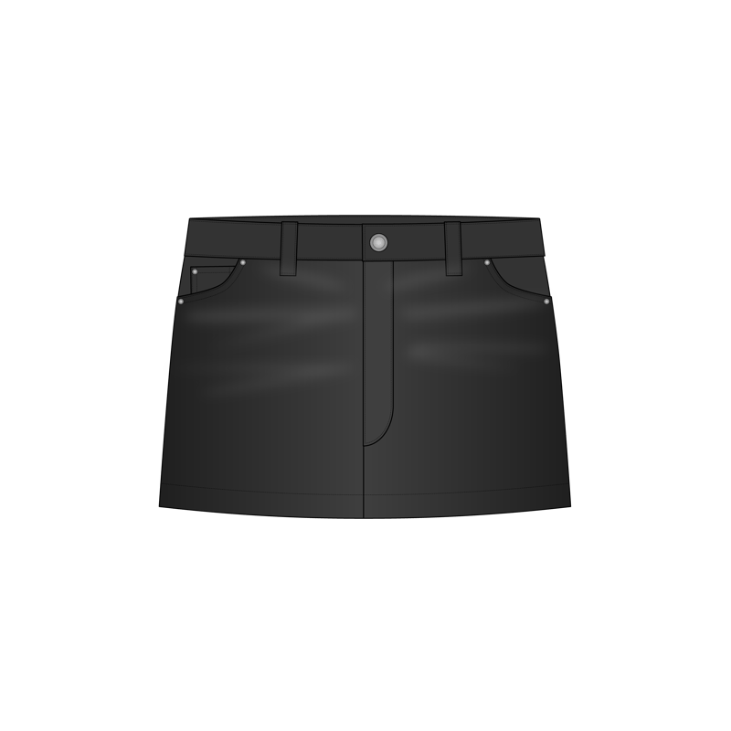 マイクロスカート(micro skirt,micro mini skirt)のイラスト