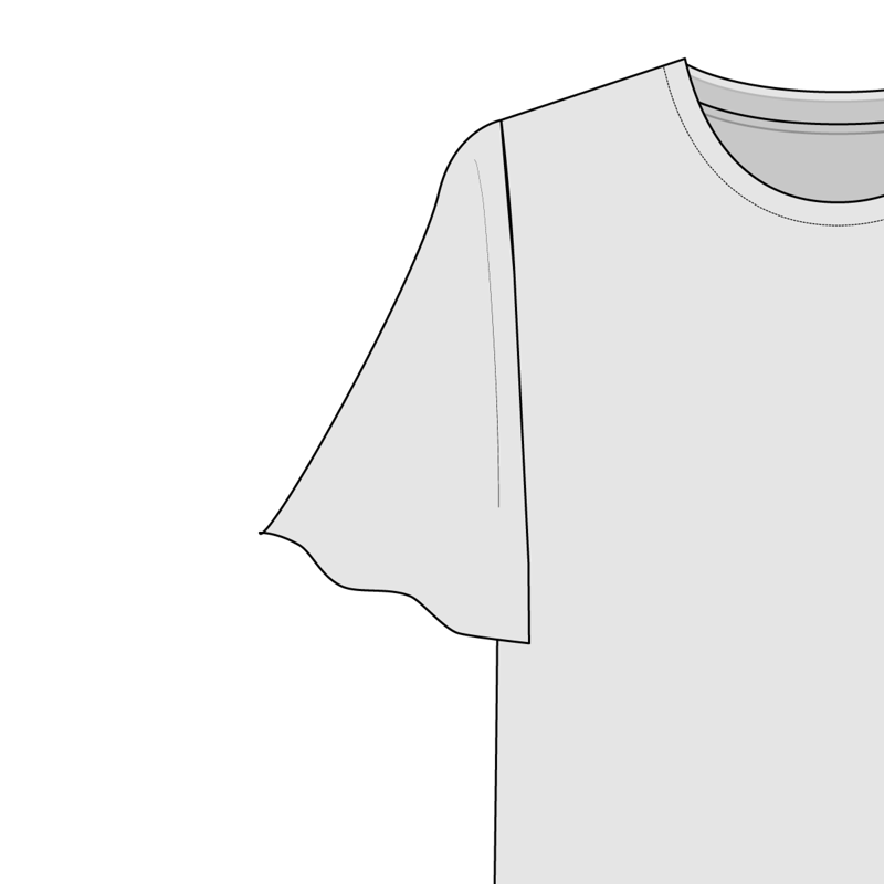 ケープスリーブ(cape sleeve)のイラスト