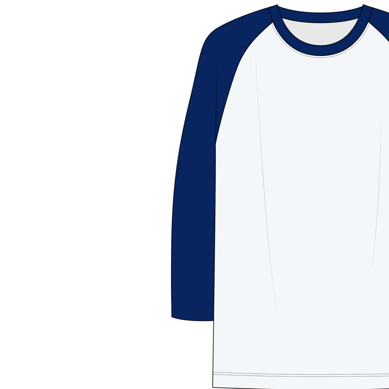 ラグランスリーブ(raglan sleeve)のイラスト