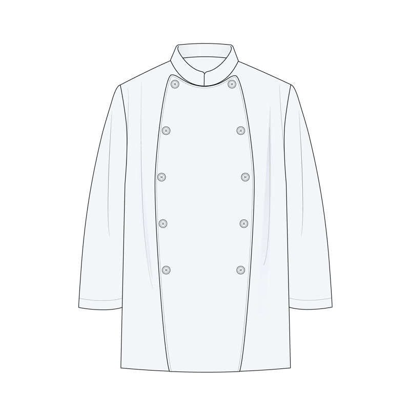 コックコート(cook coat)のイラスト