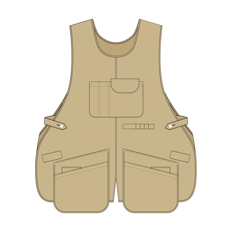 エプロンベスト(apron vest)のイラスト