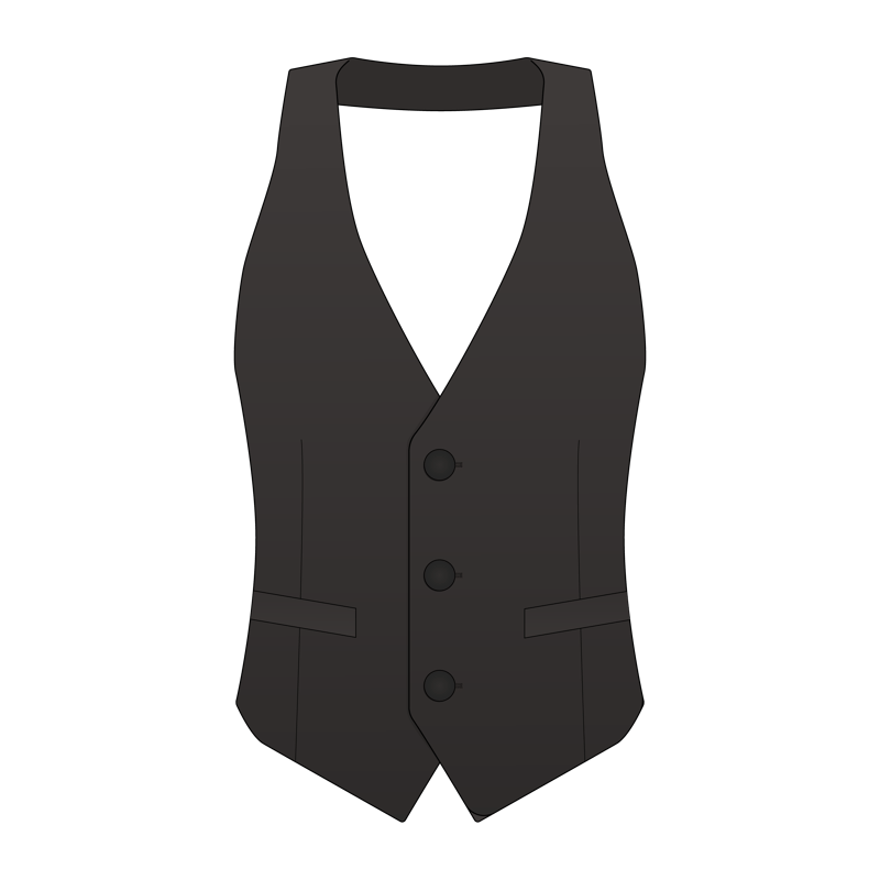 カマーベスト（ホルターネックベスト）(cummer vest,halter neck vest)のイラスト