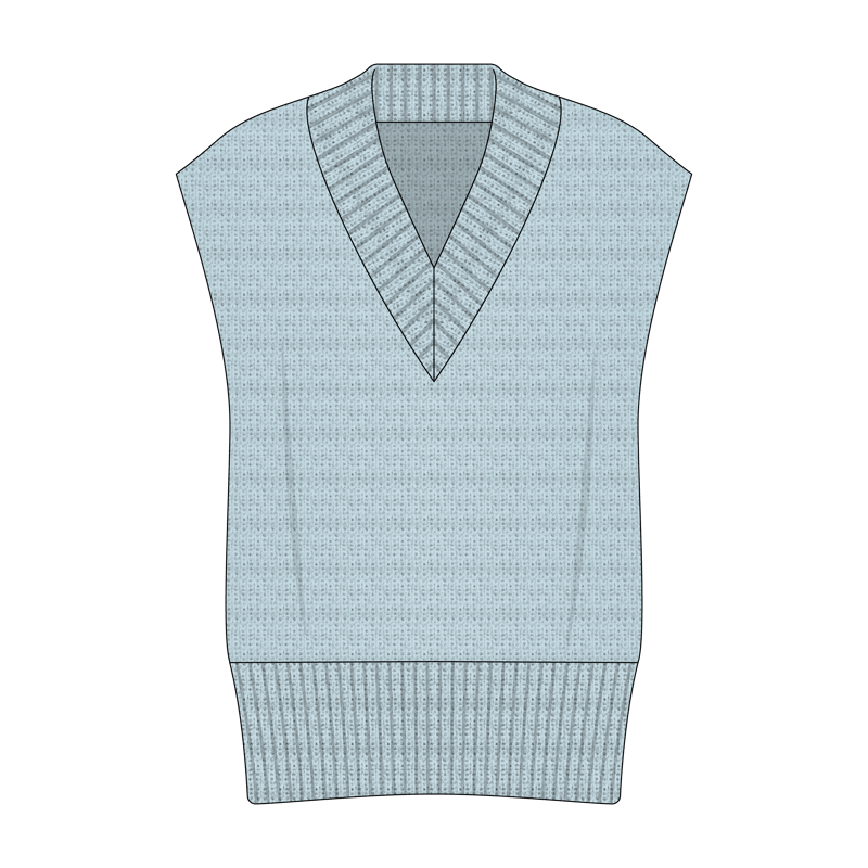 ニットベスト(knit vest)のイラスト