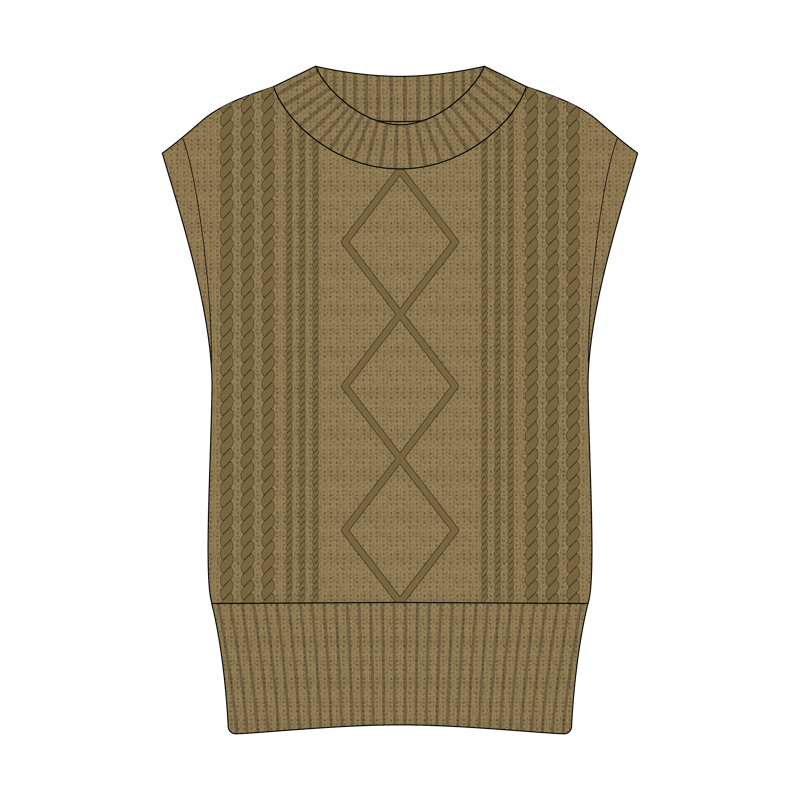プルオーバーベスト(pullover vest)のイラスト