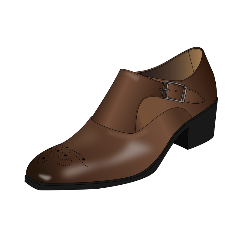 モンクシューズ(monk shoe)のイラスト