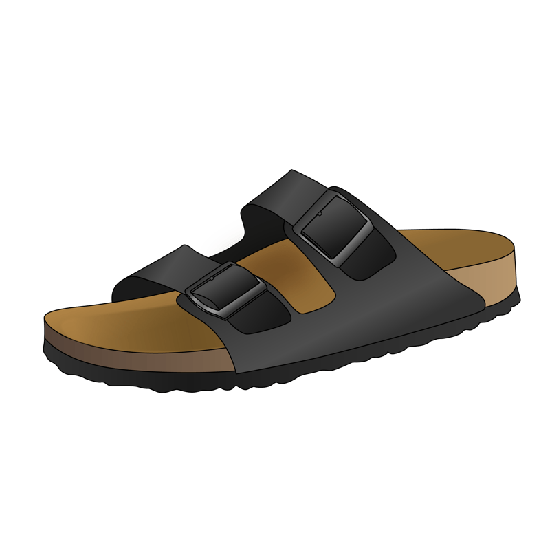 スポーツサンダル(sports sandal)のイラスト